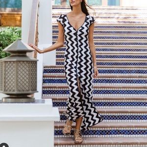 White & Black knitted dress